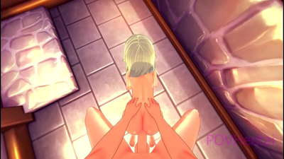 (Пастка) Эльфійская служанка дапамагае вам памыць твар.